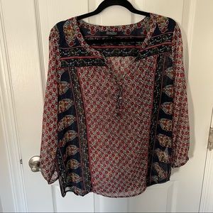 Lucky Brand Sheer Blouse